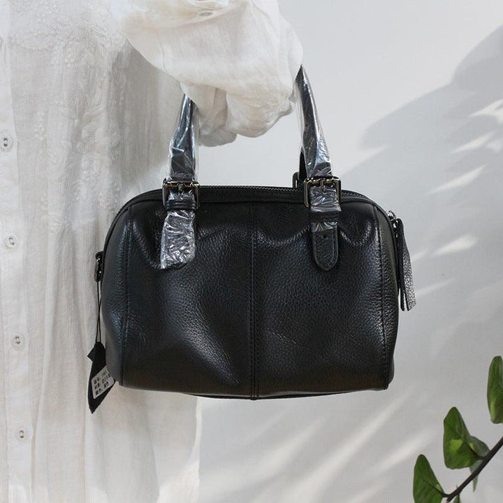 Leather retro art shoulder bag - Trendha
