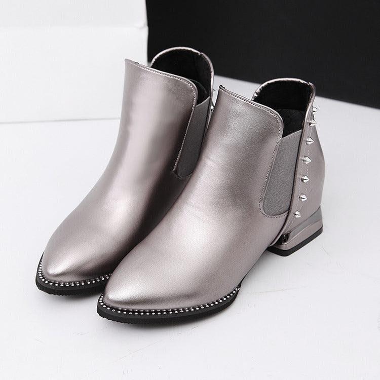 Vintage mid-tube booties - Trendha