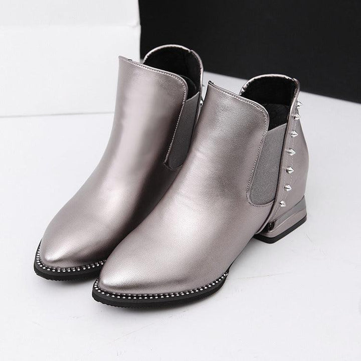 Vintage mid-tube booties - Trendha