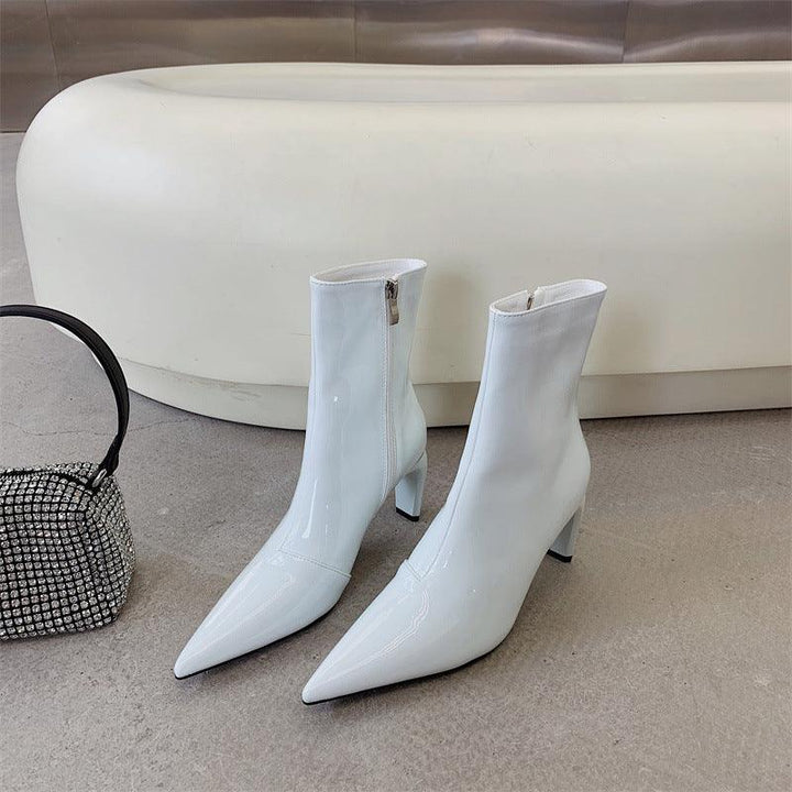 Women's Pointed Toe Stiletto Boots With All-match Temperament - Trendha