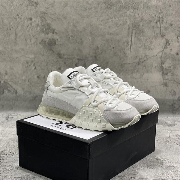 Air Cushion Soft Sole Fabric Breathable White Shoes - Trendha