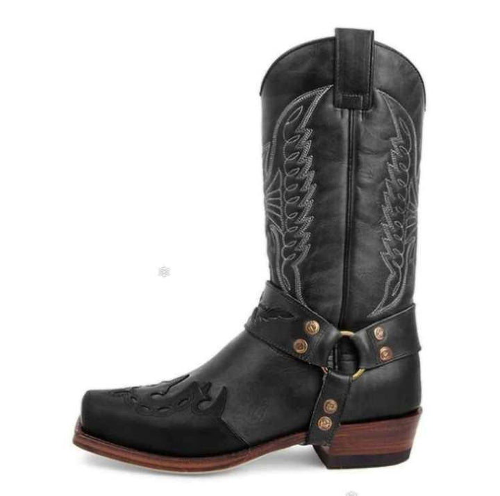 Women's high heel mid tube warm Martin boots - Trendha