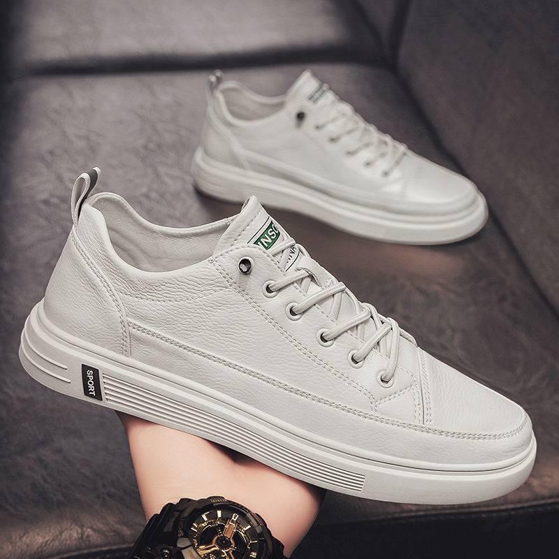 Casual White Men Shoes Summer Breathable Flat Bottom | Stylish and Comfortable - Trendha