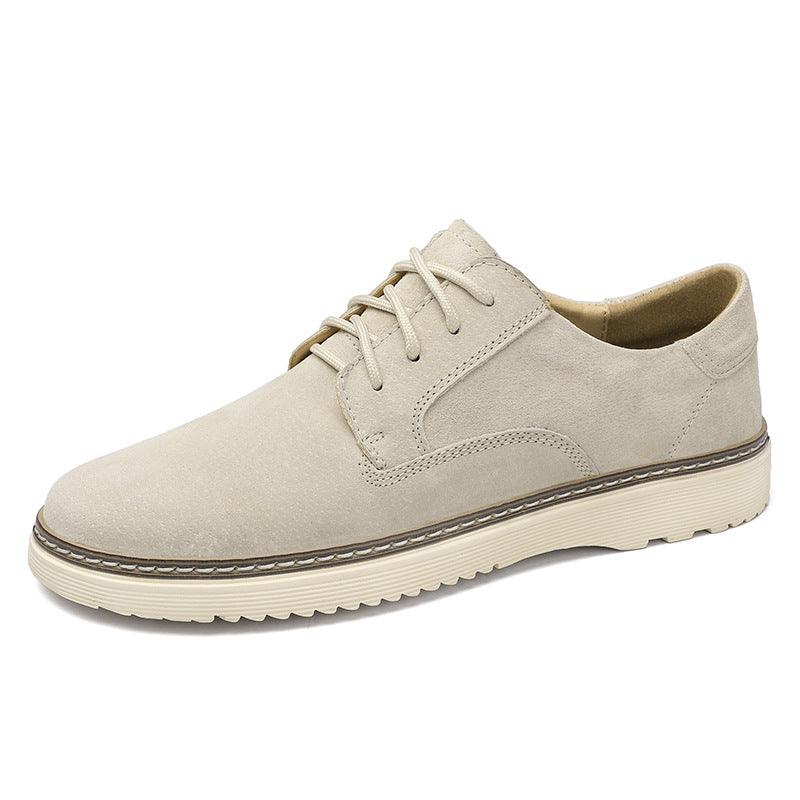 Pigskin Retro Lace Up Korean Version Men's Breathable All Match - Trendha