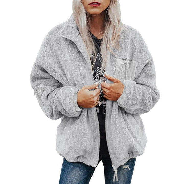 Women's Winter Long-sleeved Plush Loose Warm Cardigan - Trendha