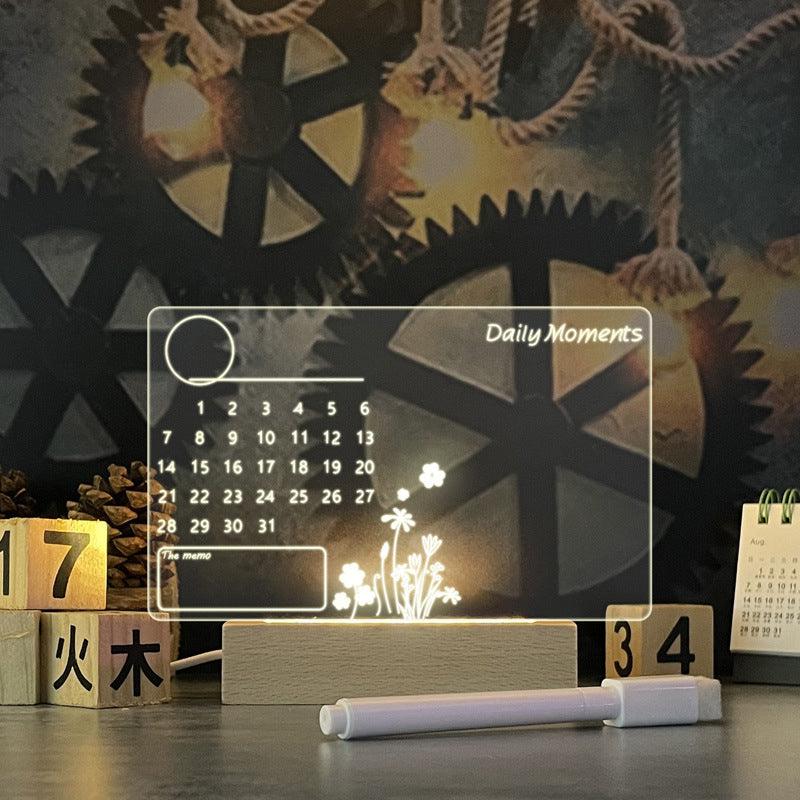 Creative Note Board Creative Led Night Light USB Message Board Holiday Light With Pen Gift For Children Girlfriend Decoration Night Lamp - Trendha