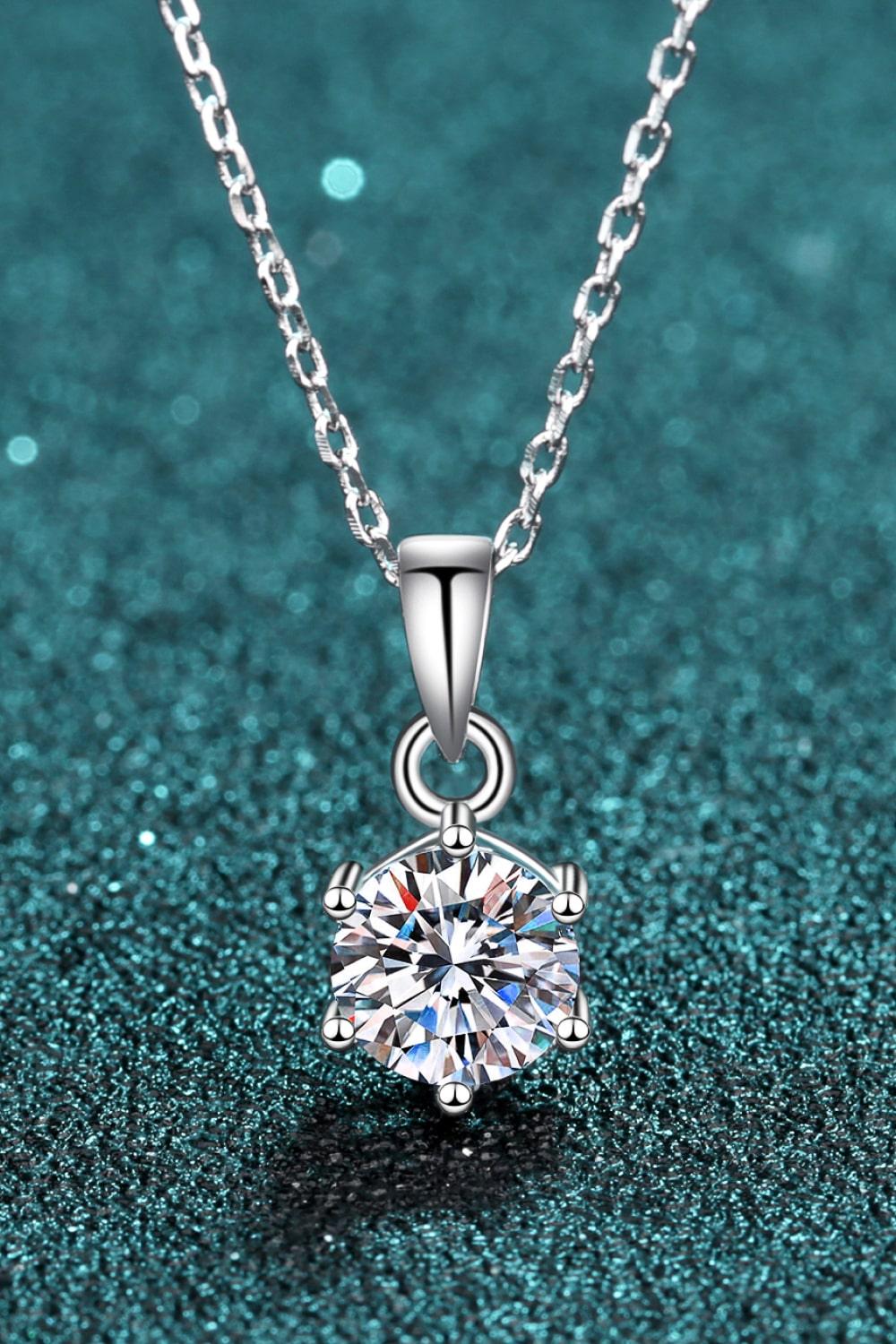 Get What You Need Moissanite Pendant Necklace - Trendha