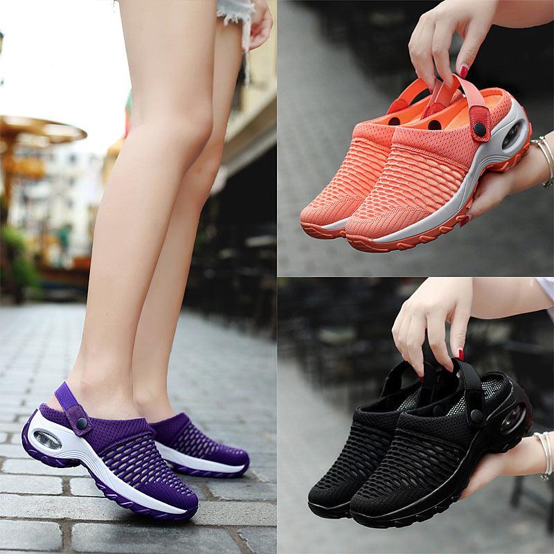 Mesh Casual Air Cushion Increased Sandals And Slippers