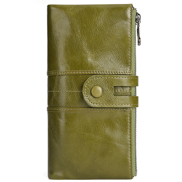 Genuine leather ladies clutch - Trendha