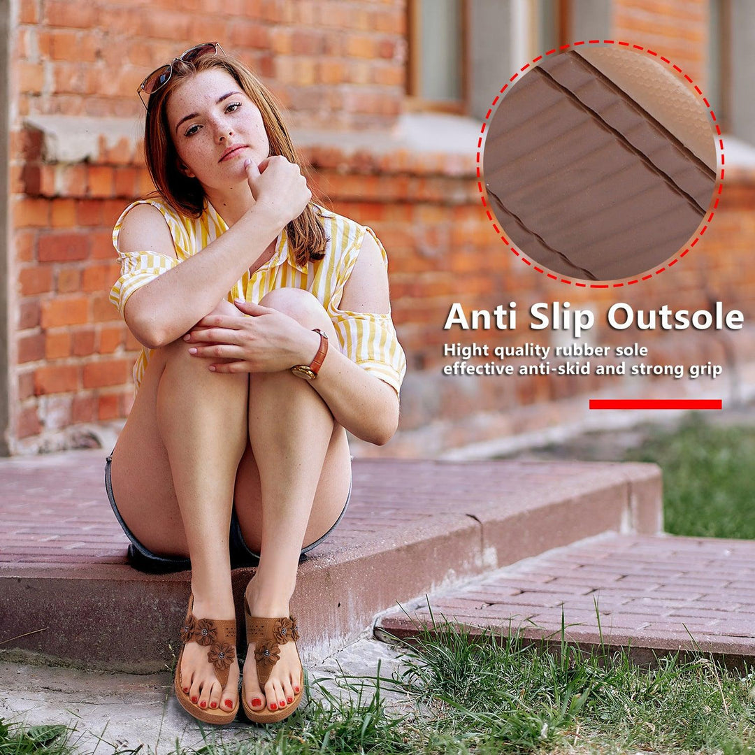 Summer Women's Massage Tablets Wear-resistant Non-slip Beef Tendon Thick-soled Slippers - Trendha