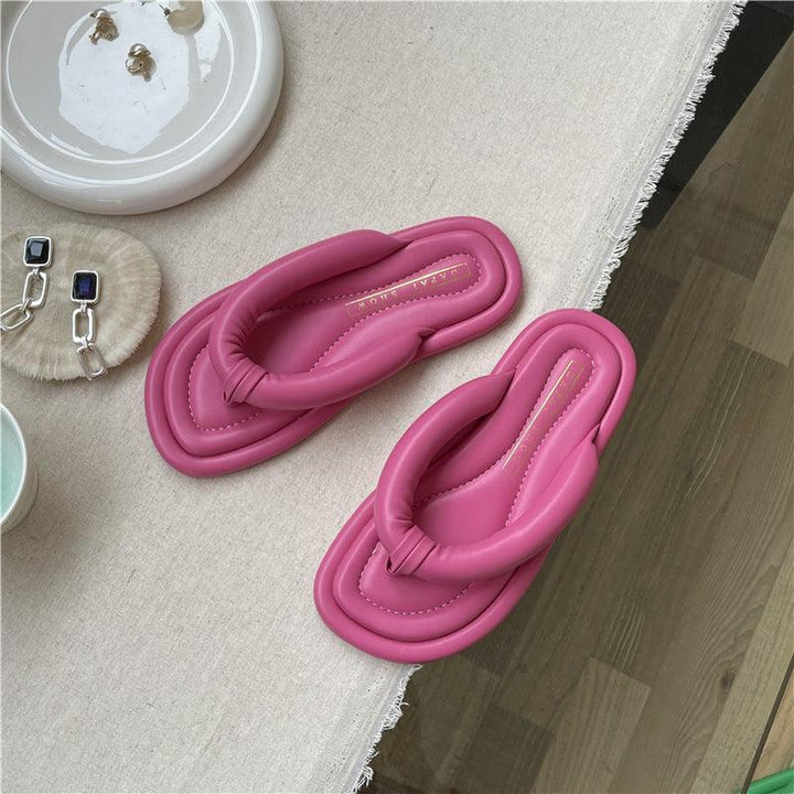 Flat-bottomed Soft Flip-flops For Women - Trendha