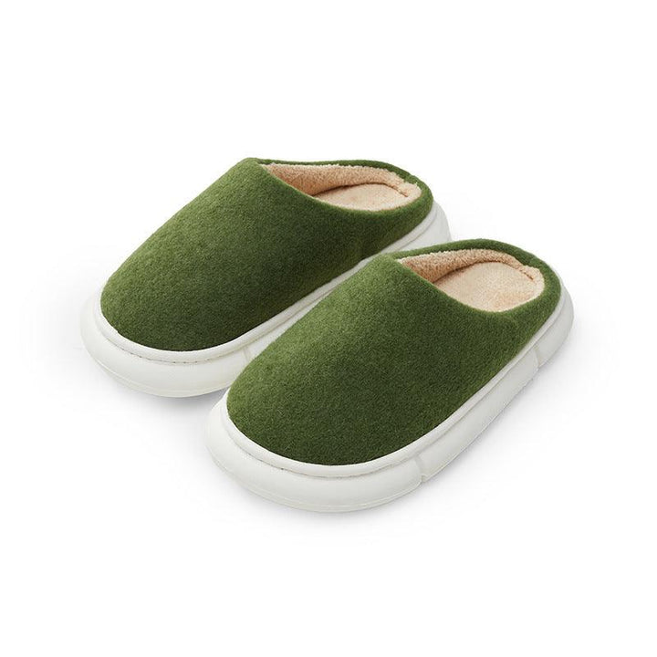 Cotton Slippers Women's Winter Super Soft Thick Bottom Stepping On Shit Feel Warm And Non-slip Couples Indoor Silent Home - Trendha