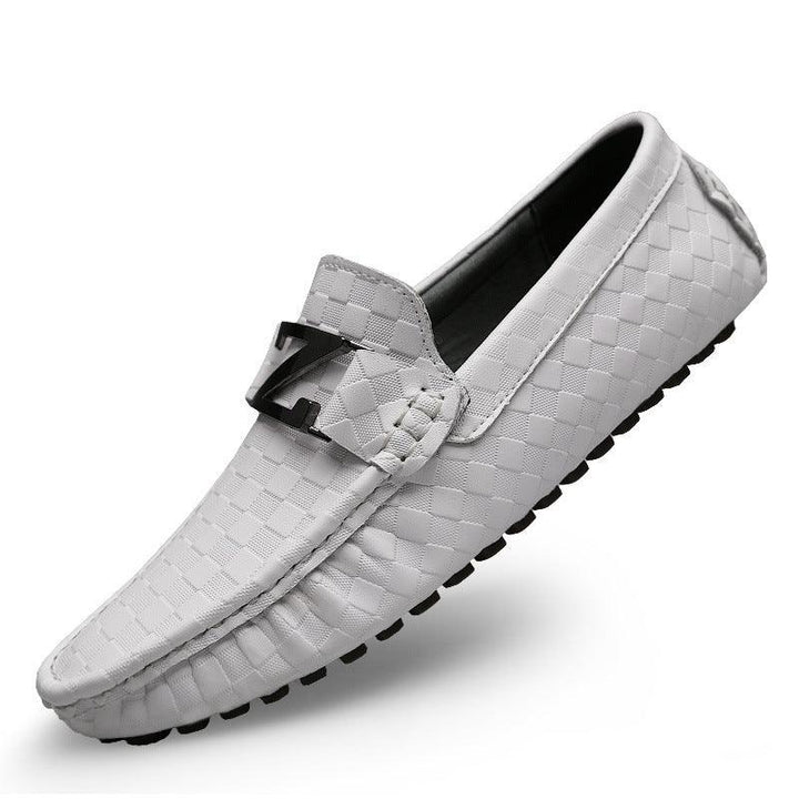 Men's Plus Size Casual Leather Shoes Pedal Peas - Trendha
