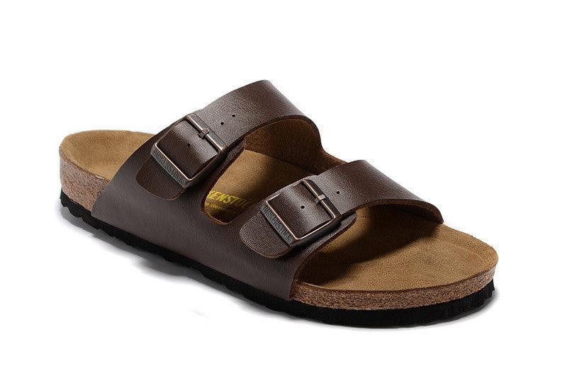 Double button cork sandals and slippers - Trendha