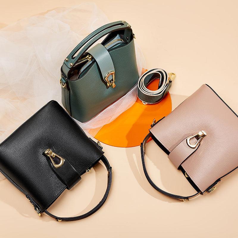 New Fashion All-match First-layer Leather Light Luxury Ladies Messenger Bag - Trendha