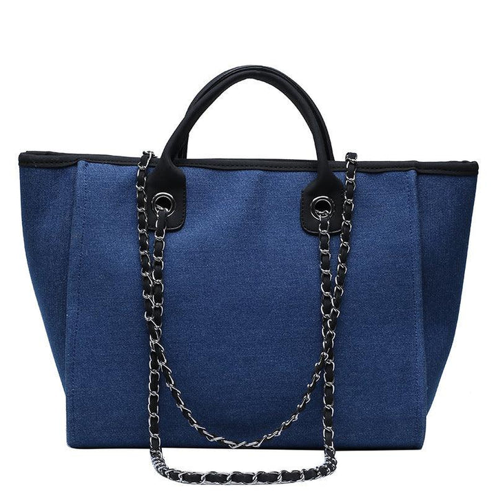 Simple Chain One-shoulder Diagonal Tote Bag - Trendha
