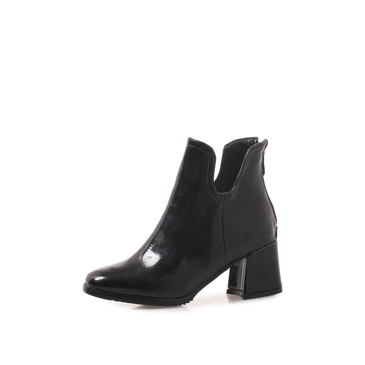 High heeled women's short boots - Trendha