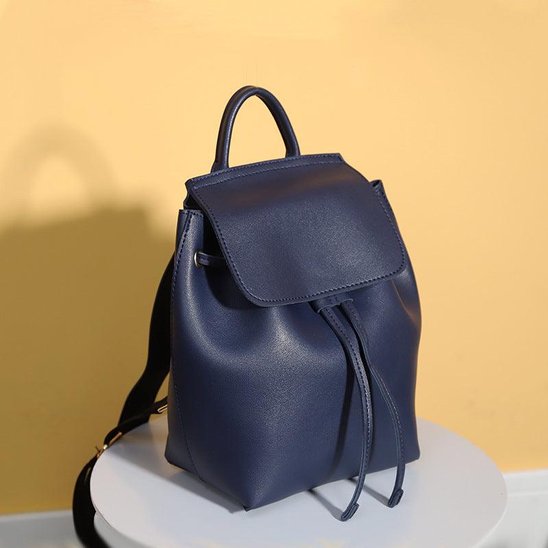 Ladies Leisure College Backpack Trend Cowhide Pattern - Trendha