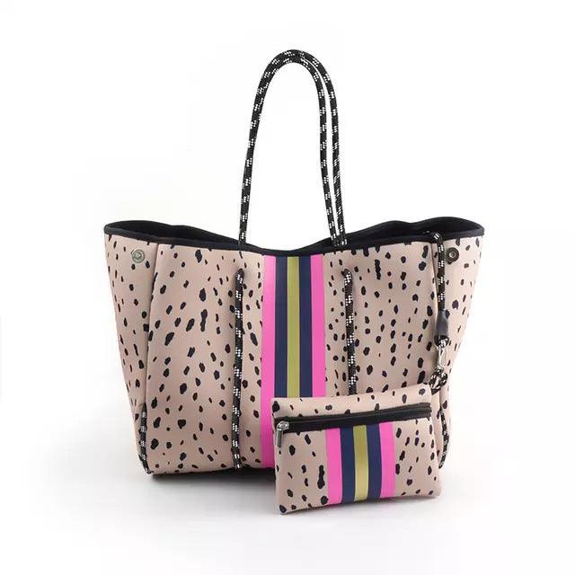 European And American Fashion Beach Bag Fashion Large-capacity Shoulder Bag Neoprene - Trendha