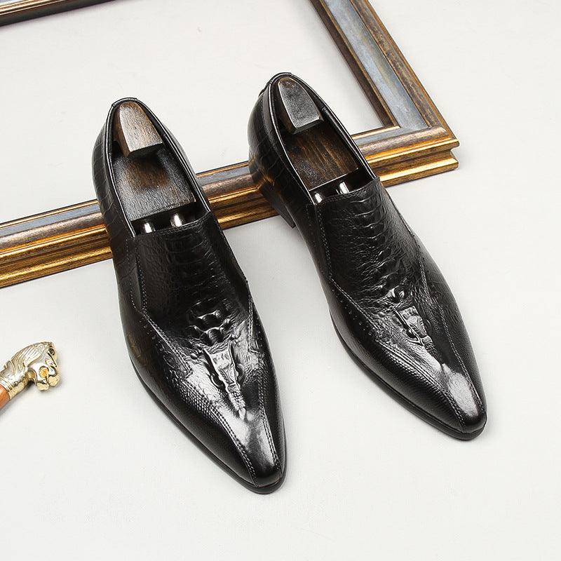 Cowhide Trend Business British Formal Wear Fashion Men's Leather Shoes - Trendha