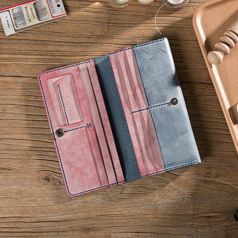 DIY Mist Wax Leather Handmade Wallet Material - Trendha