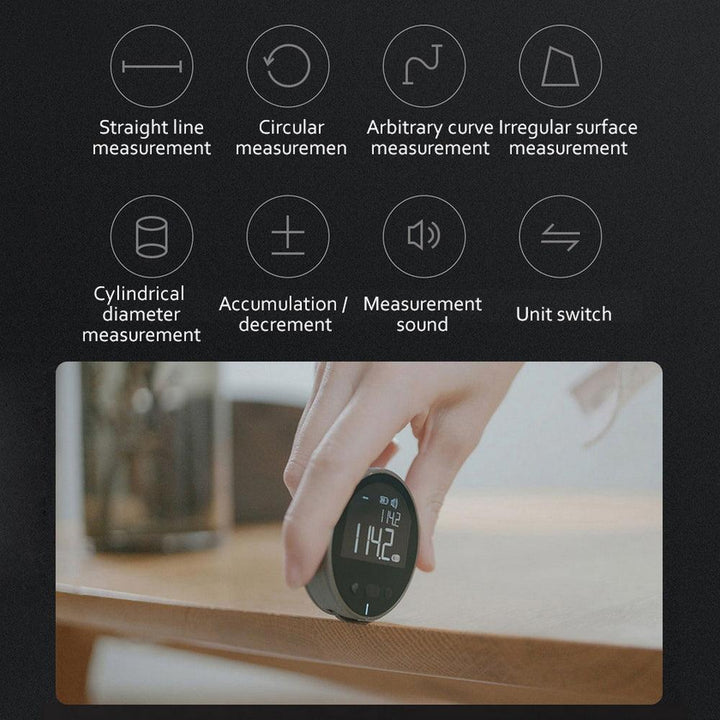 Distance Measuring Instrument Electronic Measuring Ruler Tape Measure High Definition Digital LCD High Precision Electronic Measuring Ruler Tool - Trendha