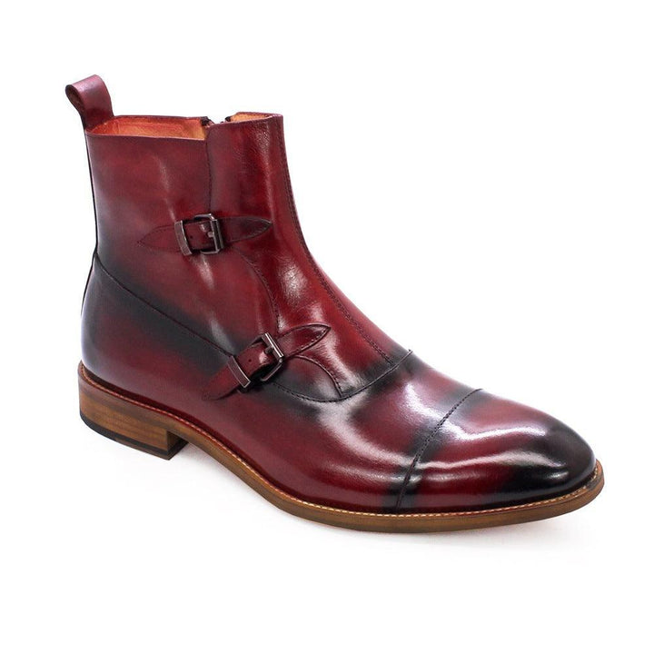 Men High Top Leather Three Joint Shoes - Trendha
