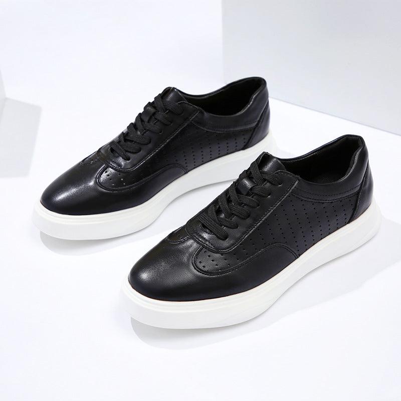 Men's Microfiber Lace-Up Low-Top Sneakers