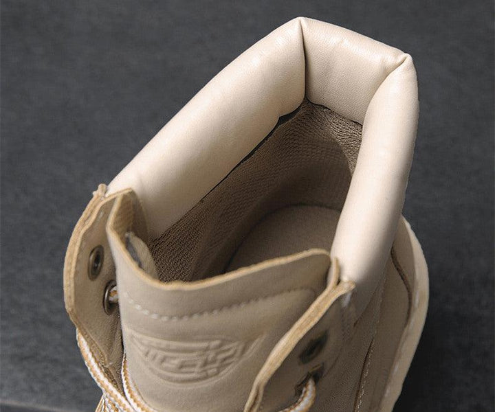 Autumn And Winter High-top Martin Boots Leather - Trendha