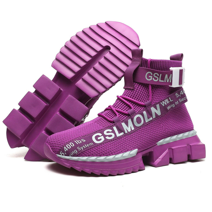 High Top Breathable Casual Sports Running Shoes - Trendha