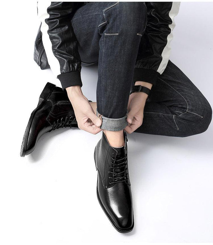 Men's high-top business shoes - Trendha