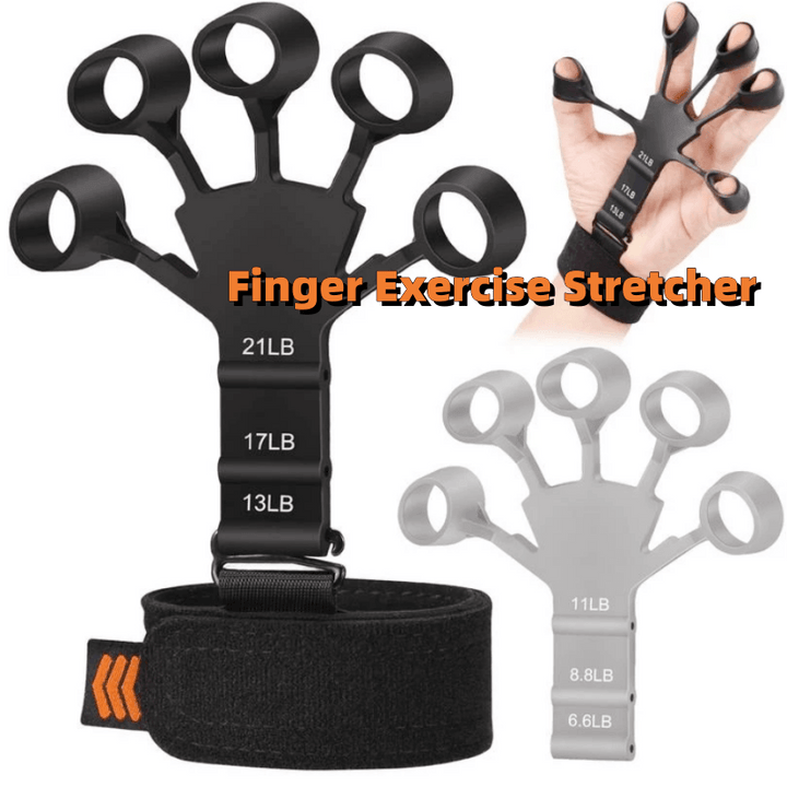 Silicone Grip Device Finger Exercise Stretcher Finger Gripper Strength Trainer Strengthen Rehabilitation Training - Trendha