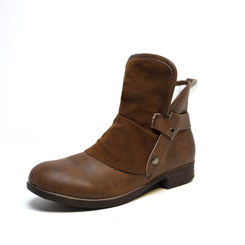 Autumn and winter flat heel 40-43 casual low-top cotton shoes - Trendha