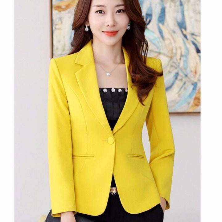 Fashion Slim Short Casual Ladies Suit Jacket - Trendha