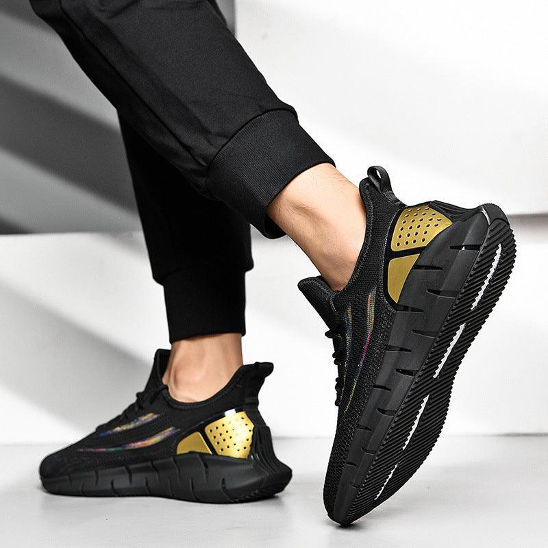 All-match Running Shoes Flying Woven Mesh Sneakers - Trendha