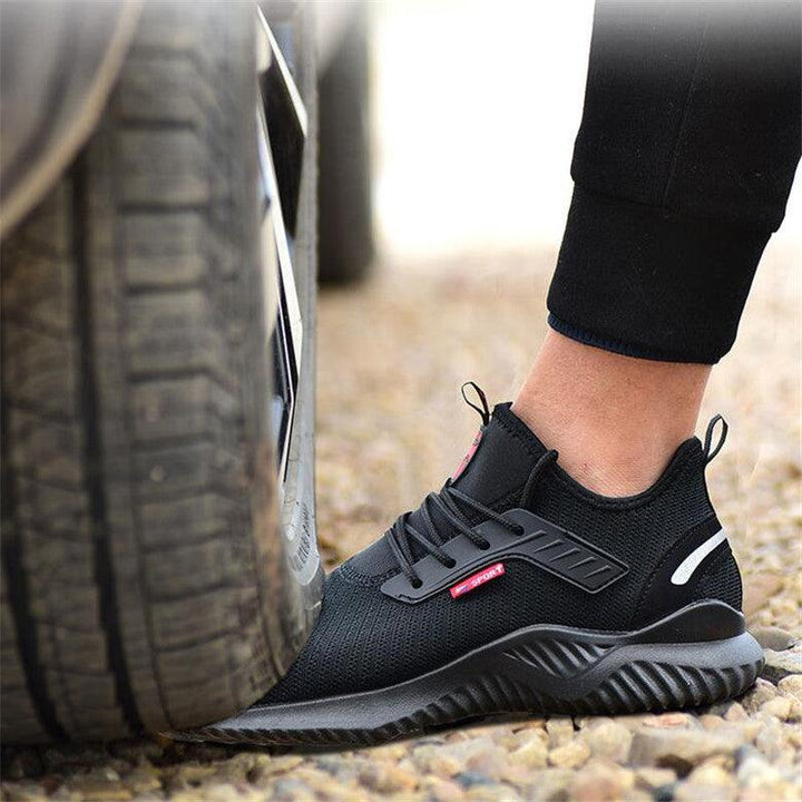 Men's Safety Protection Anti Smashing And Anti Puncture Work Shoes - Trendha