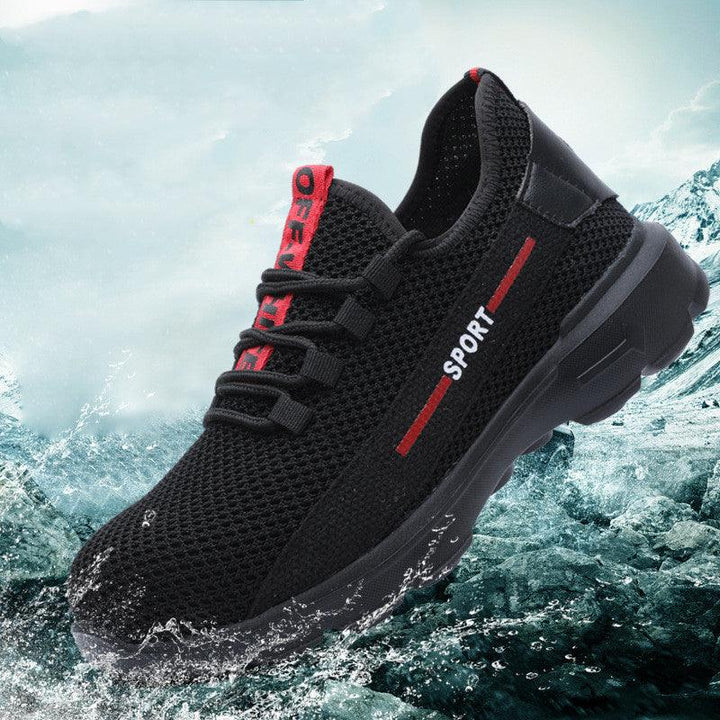 Breathable, Anti-smash And Anti-puncture Lightweight Fly-woven Safety Shoes - Trendha
