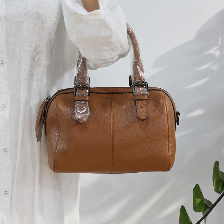 Leather retro art shoulder bag - Trendha