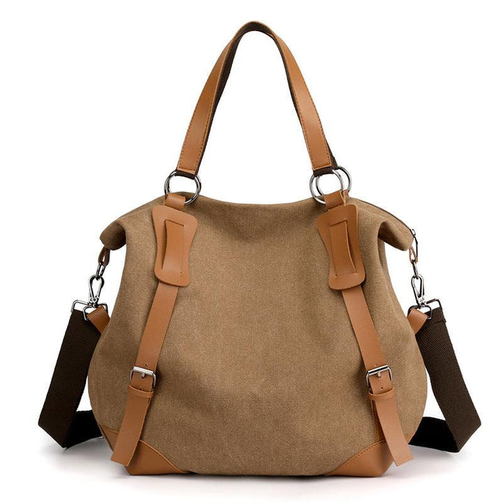 Portable Canvas Bag Versatile Casual Women's Shoulder Messenger Bag - Trendha