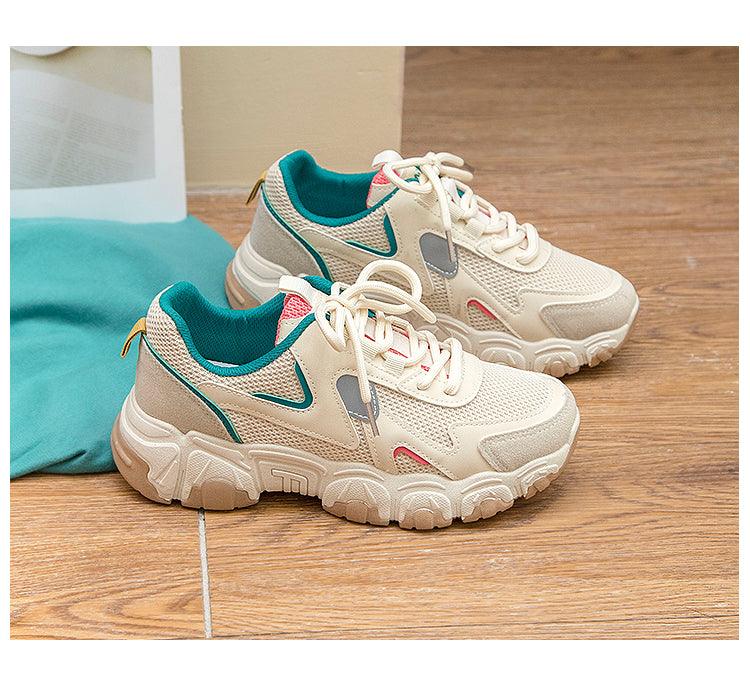 Spring And Autumn All-match Single Shoes Casual White Sneakers - Trendha