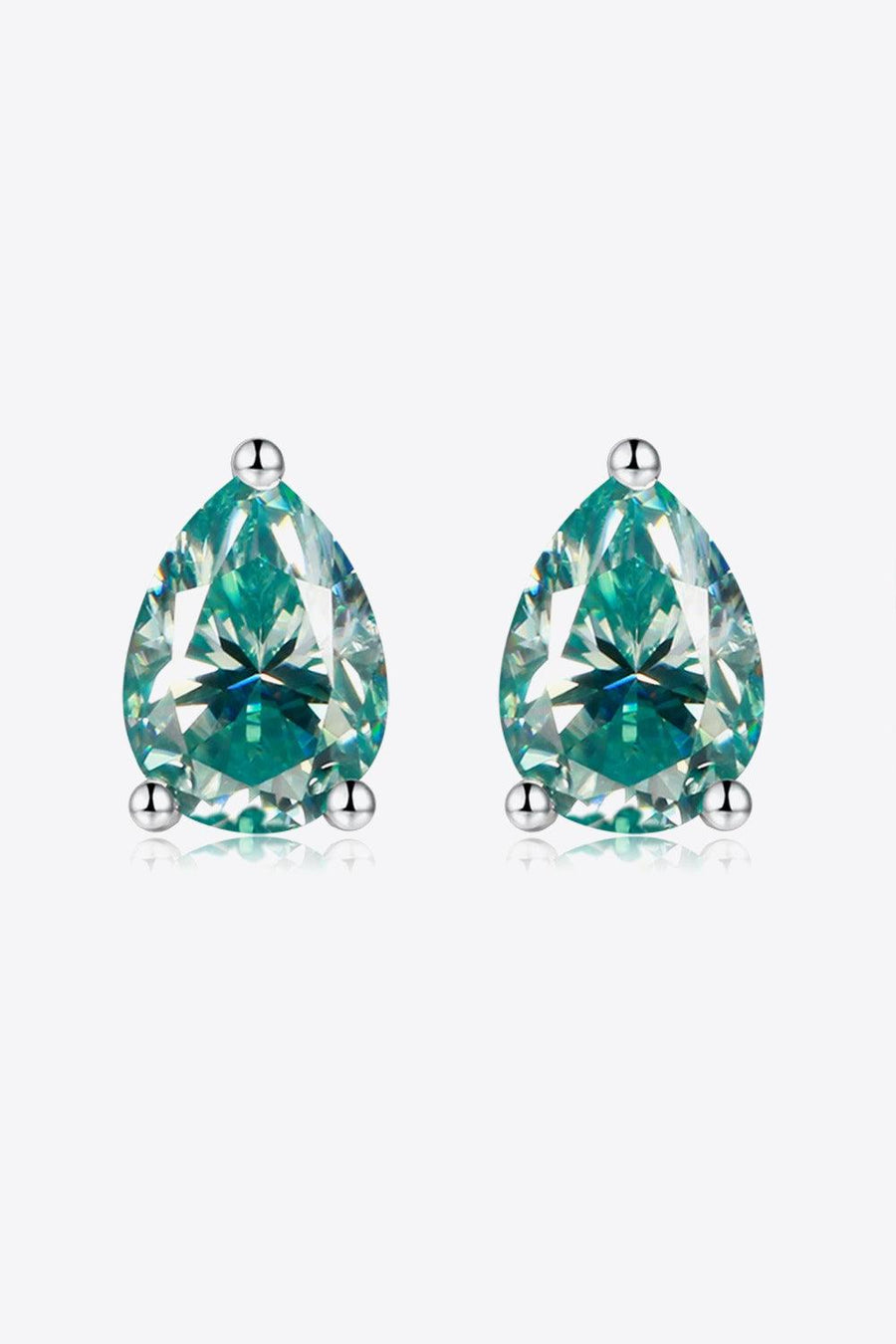 2 Carat Moissanite Teardrop Earrings - Trendha