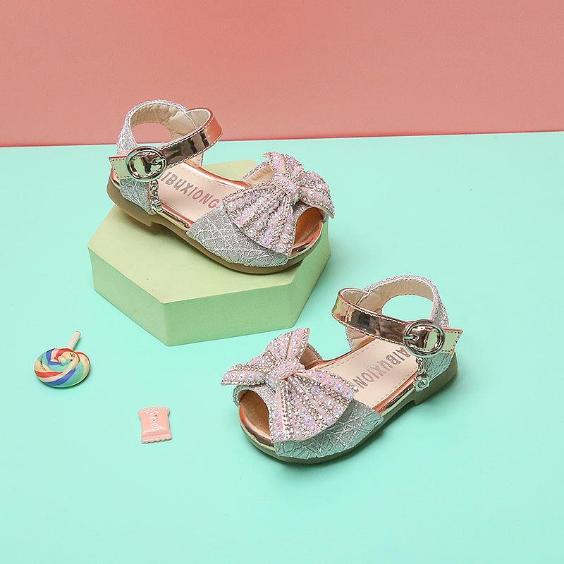 Soft Sole Little Girl Princess Shoes Children Crystal Shoes - Trendha