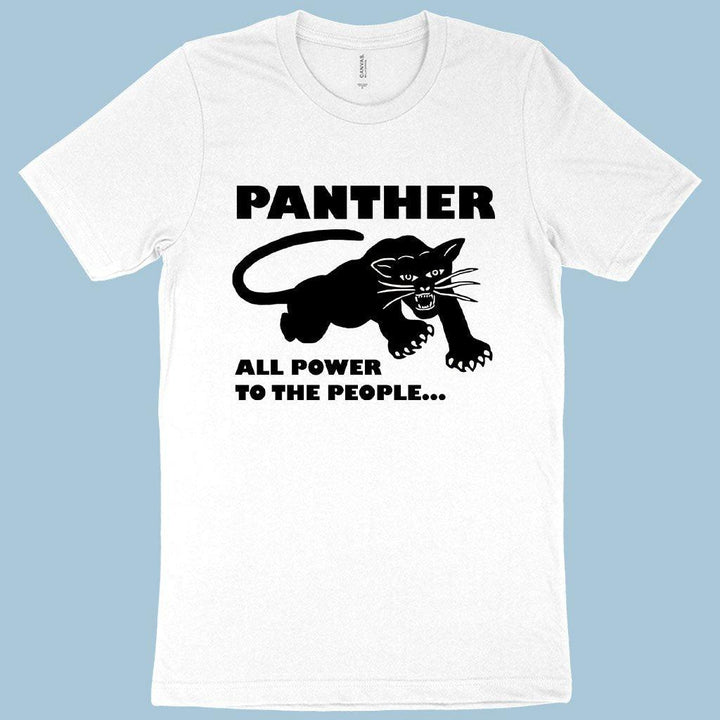 All Power to the People T-Shirt - Black Panther Men's T-Shirt - Panther Graphic Tee Shirt - Trendha