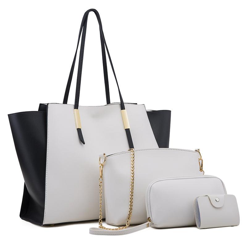 Women's solid color four-piece bag - Trendha