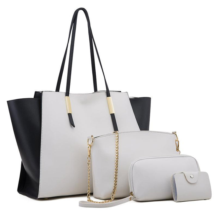 Women's solid color four-piece bag - Trendha