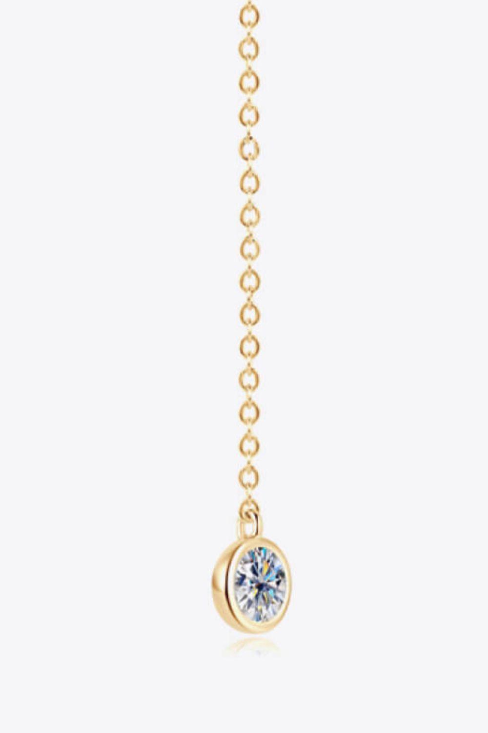 Moissanite Chain Earrings - Trendha