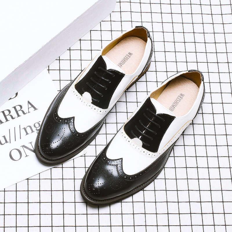 British Carved Men's Business Dress Shoes - Trendha