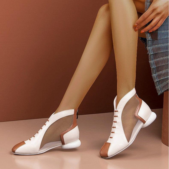 Spring and Summer Mesh Sandals - Stylish Baotou Design with Thick Heels for Women - Trendha