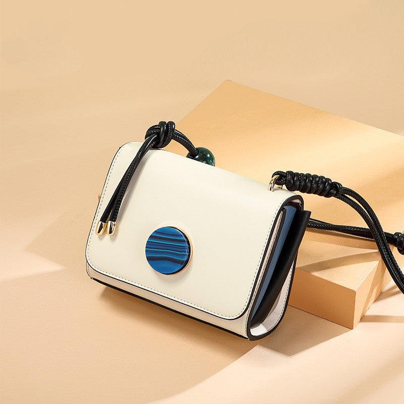 Beaded solid color small square bag - Trendha