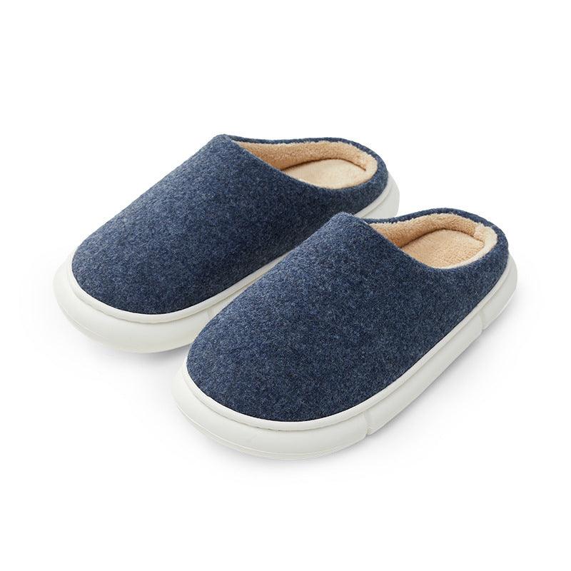 Cotton Slippers Women's Winter Super Soft Thick Bottom Stepping On Shit Feel Warm And Non-slip Couples Indoor Silent Home - Trendha